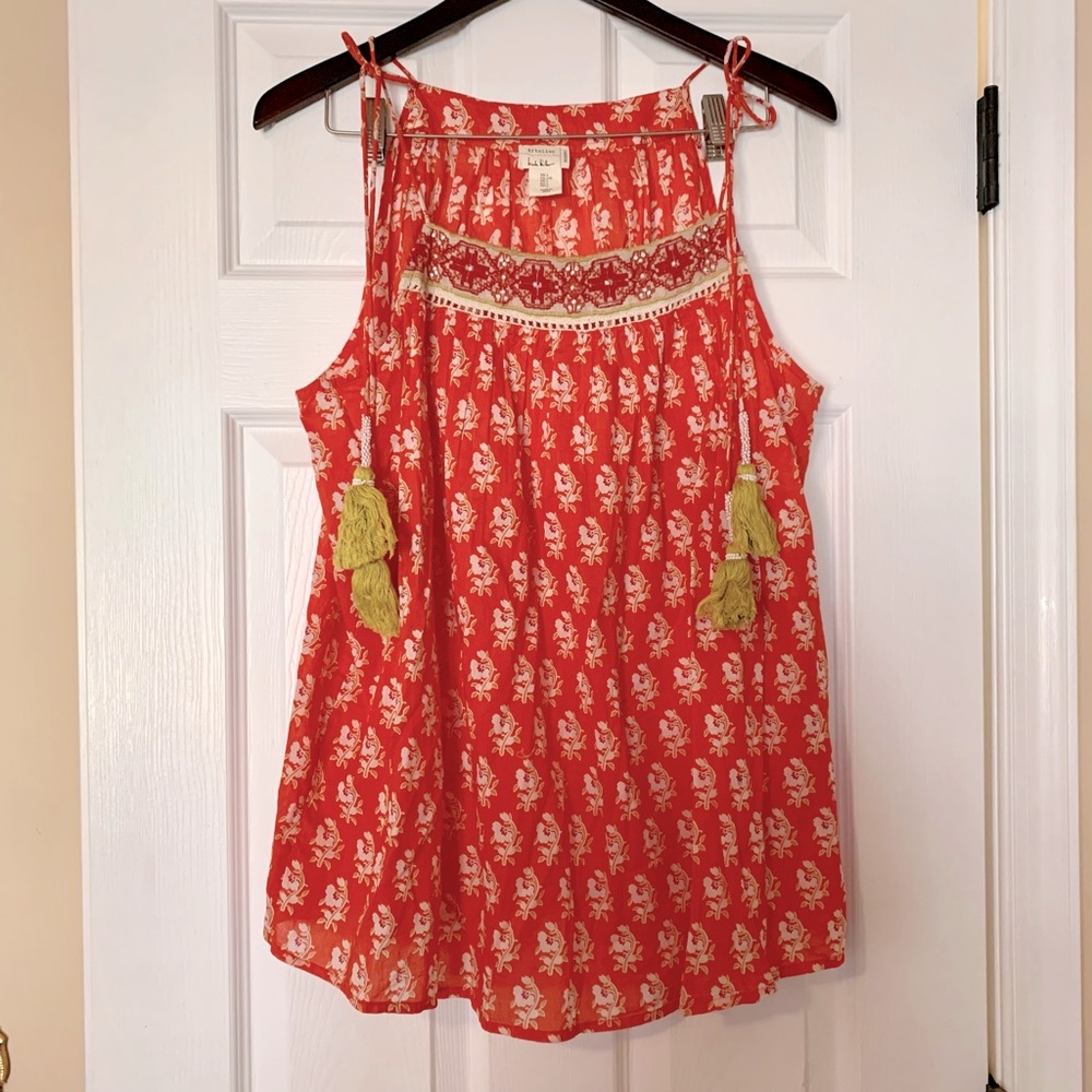 Nicole Miller Artelier Tank with Embellishments size Large